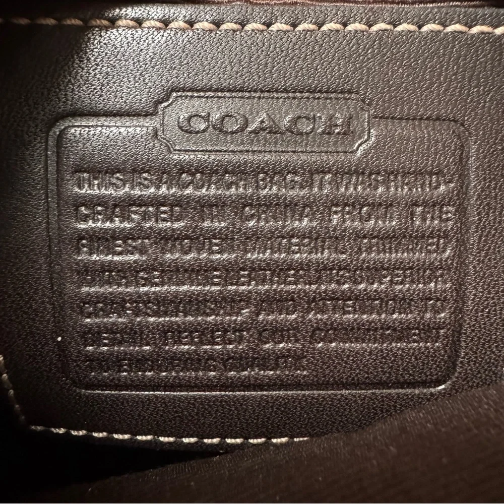 Vintage Coach Red Wool and Leather Skinny Case Rare